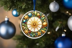 Round Christmas Ornament Sublimation|Clipart Product Image 1