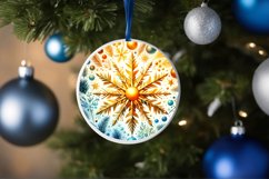 Round Christmas Ornament Sublimation|Clipart Product Image 3