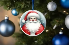 Watercolor Christmas Image Featuring Santa PNG Product Image 4