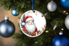 Watercolor Christmas Image Featuring Santa PNG Product Image 4