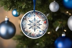 Round Christmas Ornament Sublimation|Clipart Product Image 3