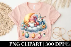 Easter Bunny Clipart Boho|T-shirt, Mug PNG Product Image 5
