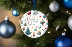 Colorful Christmas Sparkling Joy PNG Product Image 4