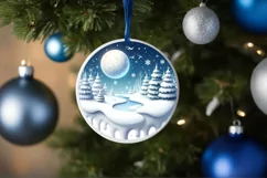 3D Snowy Nights Winter PNG Product Image 1