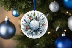 Round Christmas Ornament Sublimation|Clipart Product Image 3