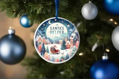 Christmas Santa's Helper Scene PNG Product Image 4