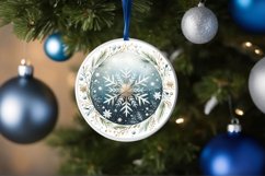 Round Christmas Ornament Sublimation|Clipart Product Image 1