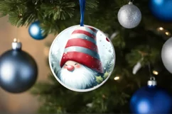 Watercolor Gnome Christmas PNG Product Image 1
