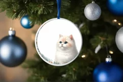 Adorable Winter Cat Christmas PNG Product Image 4