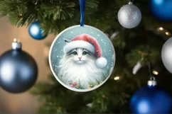 Adorable Winter Cat Christmas PNG Product Image 4
