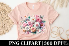Flower, Clipart |T-shirt, Mug PNG Product Image 5