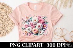 Flowers, Clipart |T-shirt, Mug PNG Product Image 5