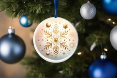 Round Christmas Ornament Sublimation|Clipart Product Image 3