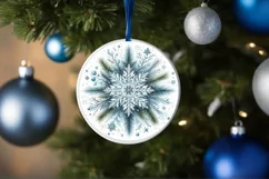 Round Christmas Ornament Sublimation|Clipart Product Image 3