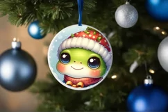 Cute Baby Frog Winter Gift Box PNG Product Image 4