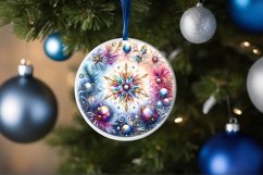 Round Christmas Ornament Sublimation|Clipart Product Image 3