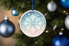 Round Christmas Ornament Sublimation|Clipart Product Image 3