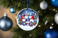 Watercolor Gnome Christmas PNG Product Image 1
