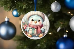 Cute Baby Parrot Winter Gift Box PNG Product Image 4