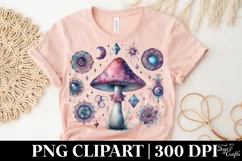 Mystical Mushroom | Celestial | Magic Mushrooms PNG |Tarot Product Image 1
