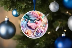 Pastel Christmas Fairy Sublimation PNG Product Image 4