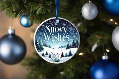 Watercolor Winter Scene Sublimation PNG Product Image 4