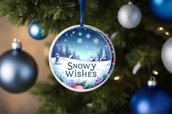 Watercolor Winter Scene Sublimation PNG Product Image 4