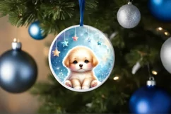 Winter Baby Puppy Sublimation PNG Product Image 1
