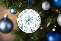 Round Christmas Ornament Sublimation|Clipart Product Image 3