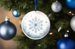 Round Christmas Ornament Sublimation|Clipart Product Image 3
