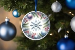Round Christmas Ornament Sublimation|Clipart Product Image 1
