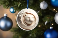 Polar Bear Round Sublimation PNG Product Image 4