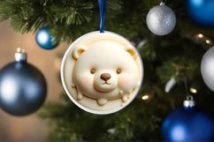 Polar Bear Round Sublimation PNG Product Image 4