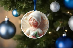 Round Christmas Fairy PNG Product Image 1