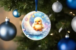 Digital Painting Christmas Duck PNG Product Image 4