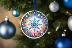 Round Christmas Ornament Sublimation|Clipart Product Image 3