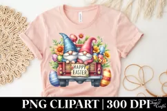 Easter Gnomes Truck Clipart |T-shirt, Mug PNG Product Image 5