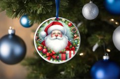 Santa Round Sticker Sublimation PNG Product Image 1