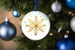 Round Christmas Ornament Sublimation|Clipart Product Image 3