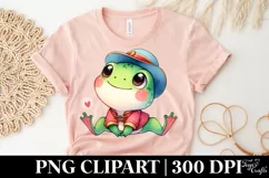 Frog Valentines Love |T-shirt, Mug PNG Product Image 4