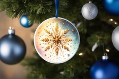 Round Christmas Ornament Sublimation|Clipart Product Image 3