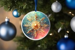Round Christmas Ornament Sublimation|Clipart Product Image 1