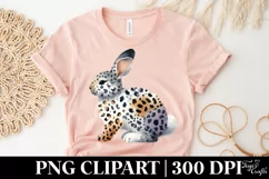 Easter Bunny Animal Print Flower, Clipart |T-shirt, Mug PNG Product Image 5