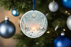 Christmas Scene with Molten Candy PNG Product Image 1
