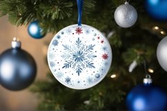 Round Christmas Ornament Sublimation|Clipart Product Image 3