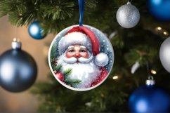 Watercolor Christmas Santa Ornament Product Image 4