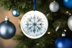 Round Christmas Ornament Sublimation|Clipart Product Image 3