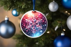 Round Christmas Ornament Sublimation|Clipart Product Image 3