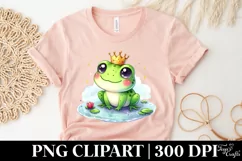 Frog on a Pond Valentines Love |T-shirt, Mug PNG Product Image 5