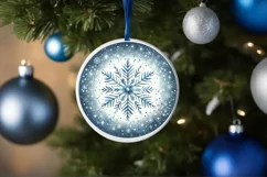 Round Christmas Ornament Sublimation|Clipart Product Image 3